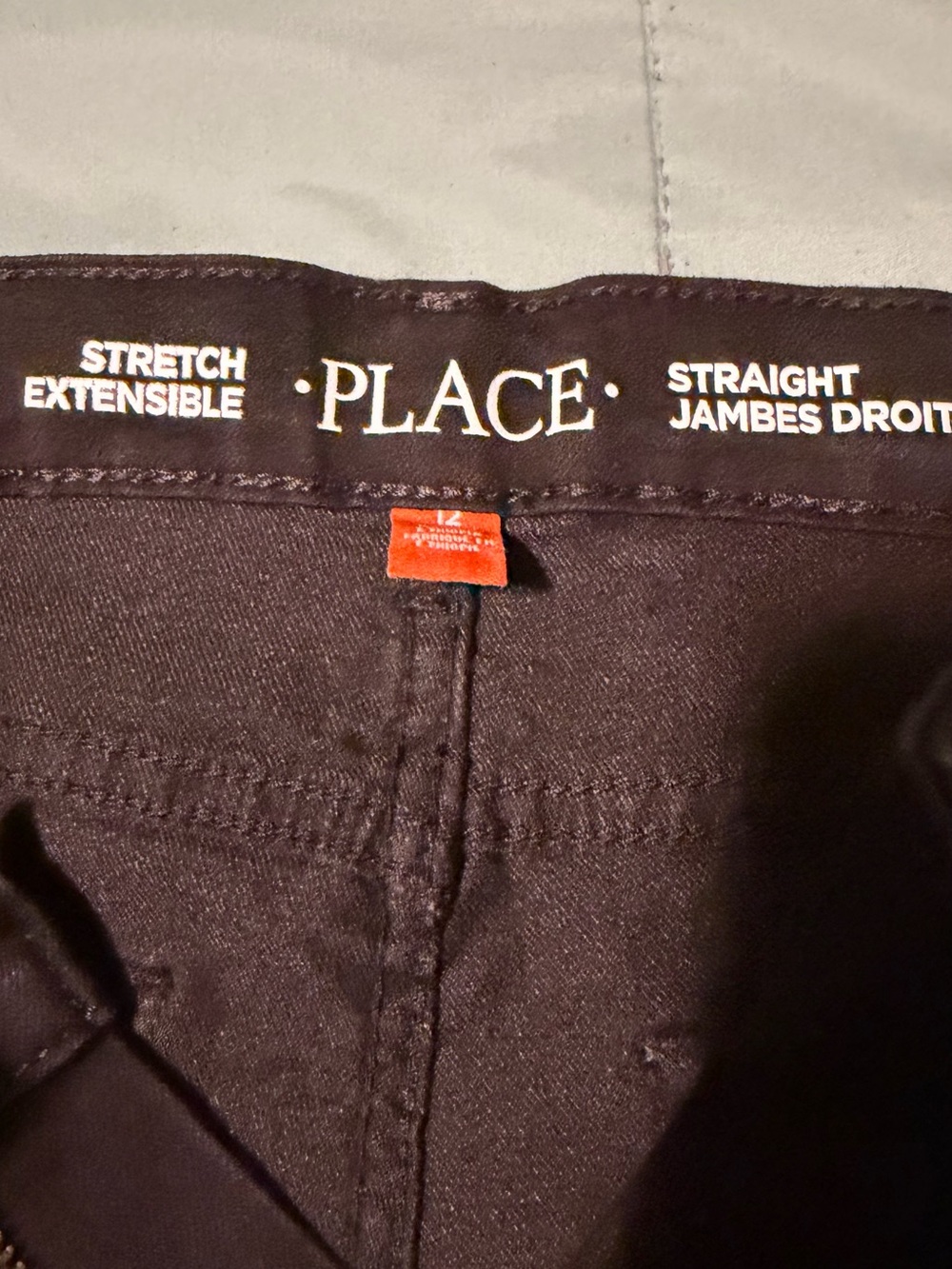 Place Kids Straight Jeans in Dark Brown